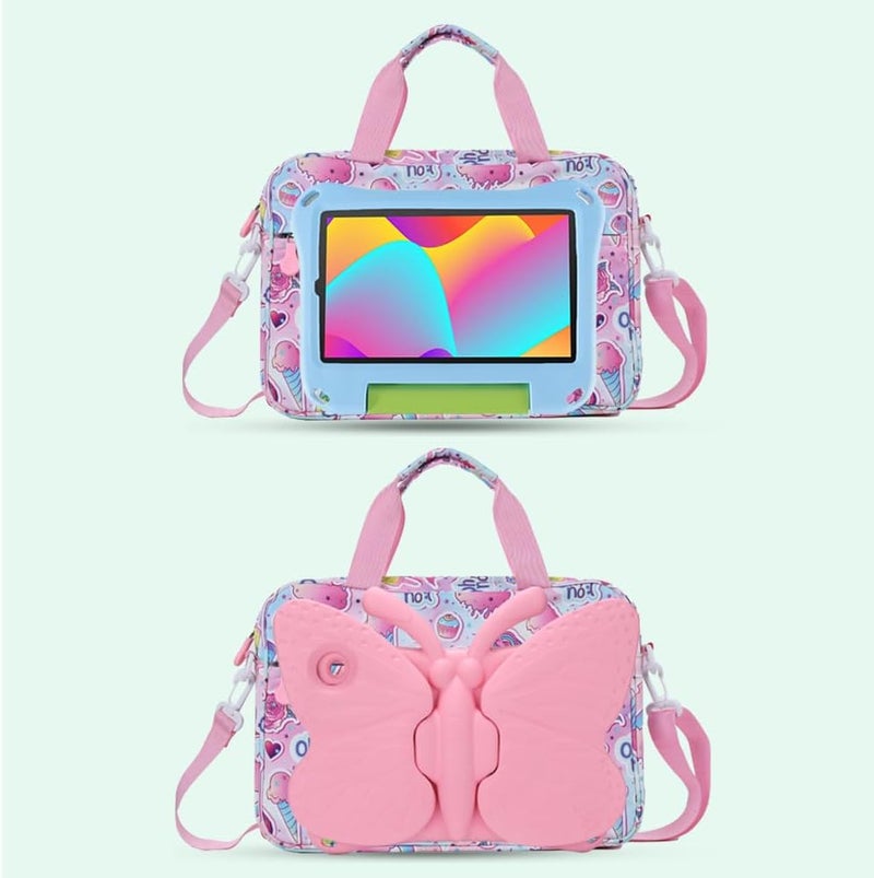 FunnyWin Kids Tablet Bag for Boy Girl Toddler Carrying Tablet Sleeve Carrying with Handle Shoulder Strap 13 inch - Image 4